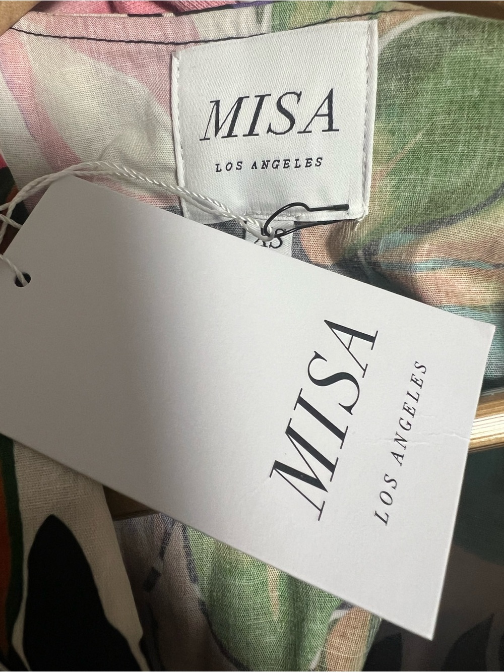 MISA Los Angeles Della Dress XS NWT Floral Smocked Mini Flutter Sleeve Boho - Picture 8 of 11